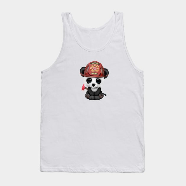 Cute Baby Panda Firefighter Tank Top by jeffbartels